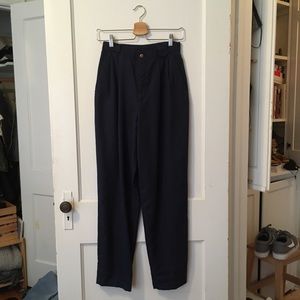 High Rise Vintage Navy Pants